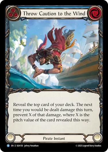 Throw Caution to the Wind [SEA150] (High Seas)  Rainbow Foil | The CG Realm