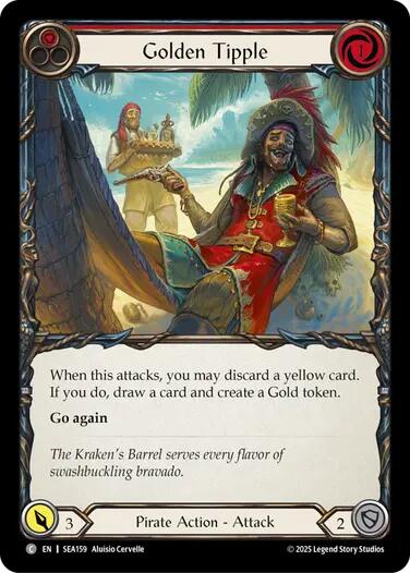 Golden Tipple (Red) [SEA159] (High Seas)  Rainbow Foil | The CG Realm