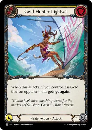 Gold Hunter Lightsail [SEA162] (High Seas)  Rainbow Foil | The CG Realm
