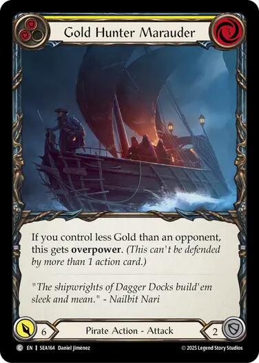 Gold Hunter Marauder [SEA164] (High Seas)  Rainbow Foil | The CG Realm