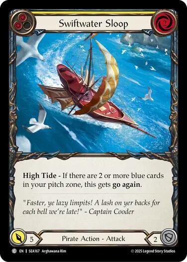 Swiftwater Sloop (Yellow) [SEA167] (High Seas)  Rainbow Foil | The CG Realm