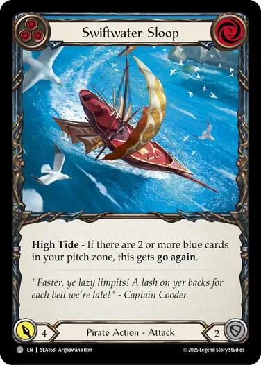 Swiftwater Sloop (Blue) [SEA168] (High Seas)  Rainbow Foil | The CG Realm