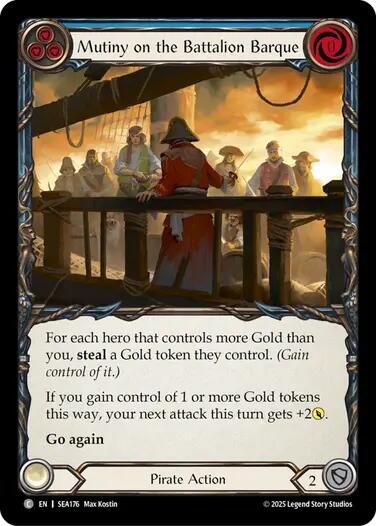 Mutiny on the Battalion Barque [SEA176] (High Seas)  Rainbow Foil | The CG Realm