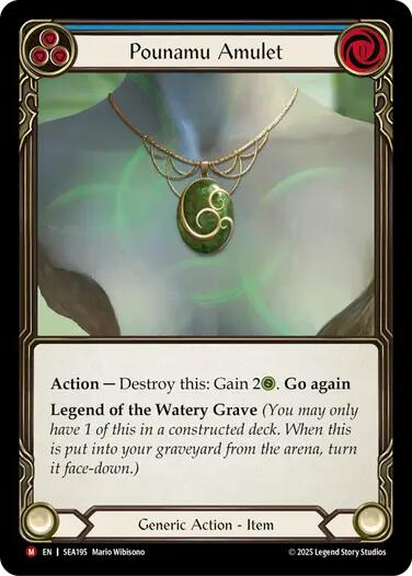 Pounamu Amulet [SEA195] (High Seas) | The CG Realm