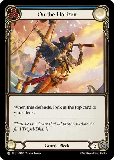 On the Horizon (Blue) [SEA243] (High Seas)  Rainbow Foil | The CG Realm