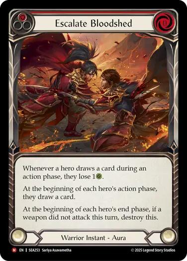Escalate Bloodshed [SEA253] (High Seas)  Rainbow Foil | The CG Realm