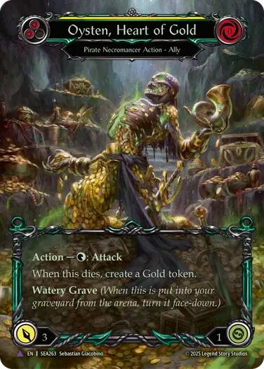 Oysten, Heart of Gold [SEA263] (High Seas)  Cold Foil | The CG Realm