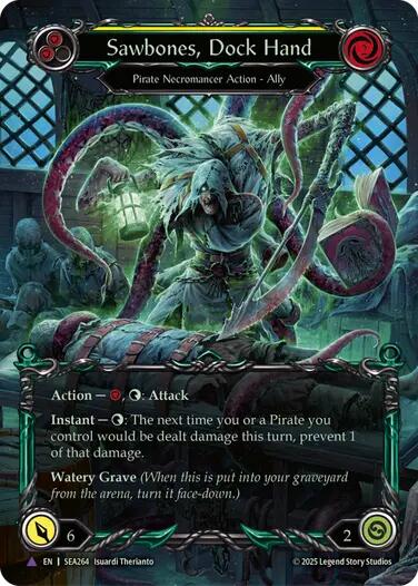 Sawbones, Dock Hand [SEA264] (High Seas)  Cold Foil | The CG Realm