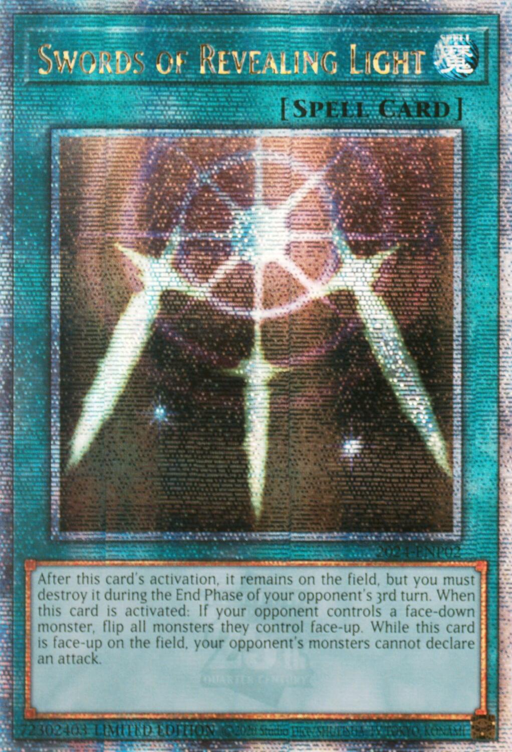 Swords of Revealing Light [2024-ENP02] Quarter Century Secret Rare | The CG Realm