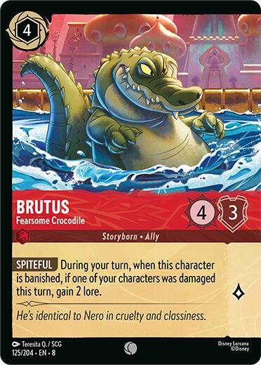 Brutus - Fearsome Crocodile (Cold Foil) (125/204) [Reign of Jafar] | The CG Realm