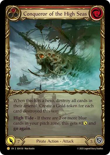 Conqueror of the High Seas (Treasure) [SEA130] (High Seas)  Cold Foil | The CG Realm