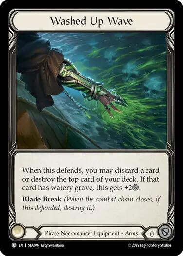 Washed Up Wave (Treasure) [SEA046] (High Seas)  Cold Foil | The CG Realm