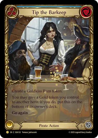 Tip the Barkeep (Treasure) [SEA132] (High Seas)  Cold Foil | The CG Realm