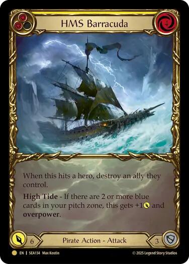 HMS Barracuda (Treasure) [SEA134] (High Seas)  Cold Foil | The CG Realm
