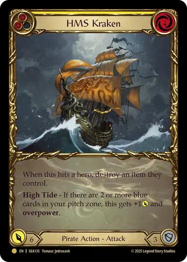 HMS Kraken (Treasure) [SEA135] (High Seas)  Cold Foil | The CG Realm
