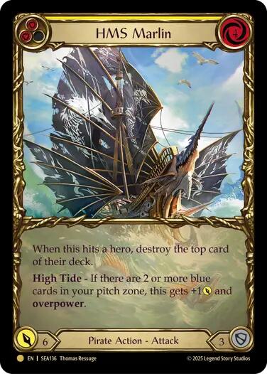 HMS Marlin (Treasure) [SEA136] (High Seas)  Cold Foil | The CG Realm