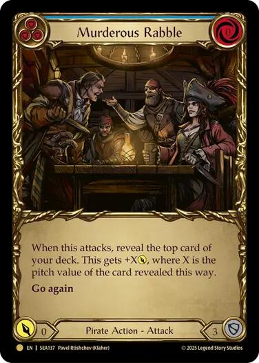 Murderous Rabble (Treasure) [SEA137] (High Seas)  Cold Foil | The CG Realm