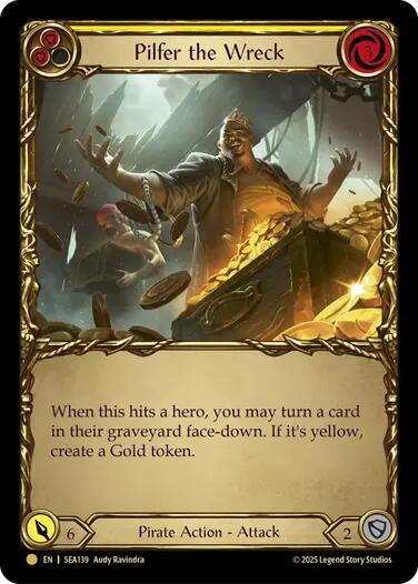 Pilfer the Wreck (Yellow) (Treasure) [SEA139] (High Seas)  Cold Foil | The CG Realm
