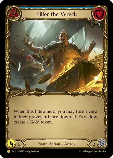 Pilfer the Wreck (Blue) (Treasure) [SEA140] (High Seas)  Cold Foil | The CG Realm