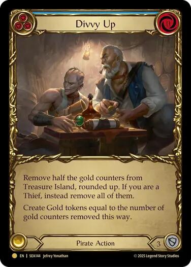 Divvy Up (Treasure) [SEA144] (High Seas)  Cold Foil | The CG Realm