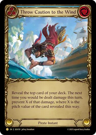 Throw Caution to the Wind (Treasure) [SEA150] (High Seas)  Cold Foil | The CG Realm