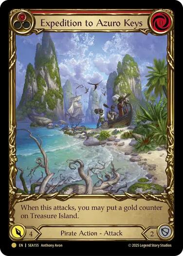 Expedition to Azuro Keys (Treasure) [SEA155] (High Seas)  Cold Foil | The CG Realm