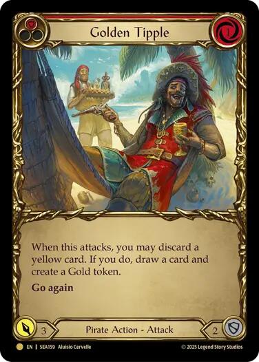 Golden Tipple (Red) (Treasure) [SEA159] (High Seas)  Cold Foil | The CG Realm