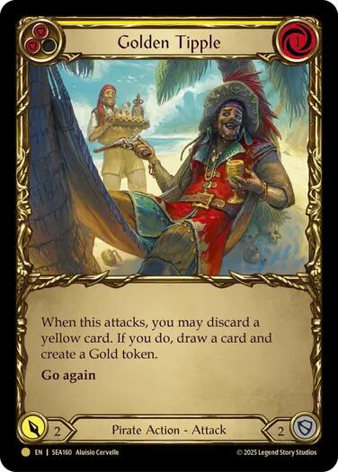 Golden Tipple (Yellow) (Treasure) [SEA160] (High Seas)  Cold Foil | The CG Realm