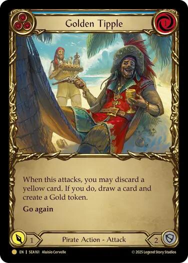 Golden Tipple (Blue) (Treasure) [SEA161] (High Seas)  Cold Foil | The CG Realm