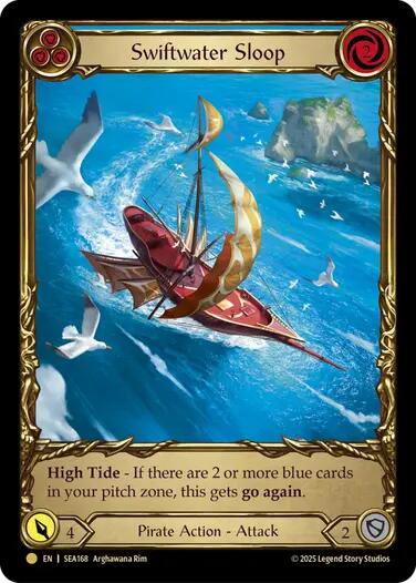 Swiftwater Sloop (Blue) (Treasure) [SEA168] (High Seas)  Cold Foil | The CG Realm