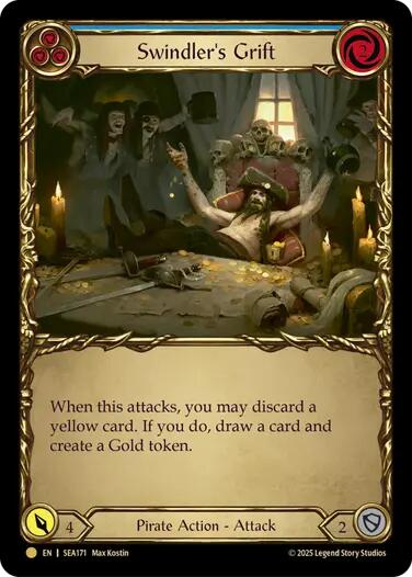 Swindler's Grift (Blue) (Treasure) [SEA171] (High Seas)  Cold Foil | The CG Realm