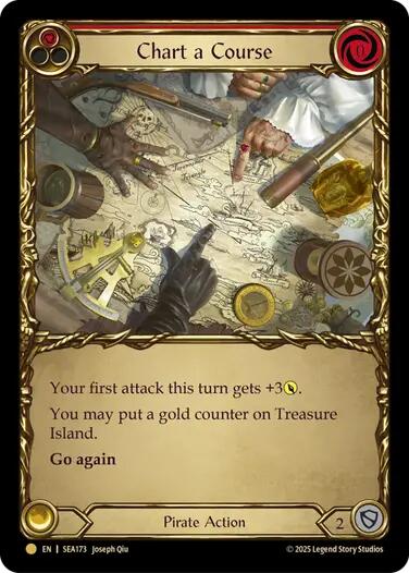 Chart a Course (Red) (Treasure) [SEA173] (High Seas)  Cold Foil | The CG Realm