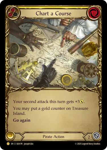 Chart a Course (Yellow) (Treasure) [SEA174] (High Seas)  Cold Foil | The CG Realm