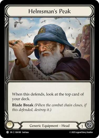 Helmsman's Peak (Treasure) [SEA180] (High Seas)  Cold Foil | The CG Realm