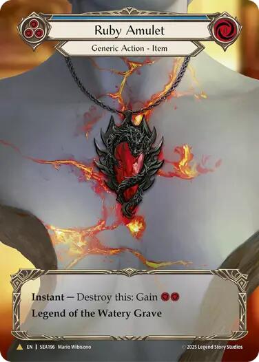 Ruby Amulet (Treasure) [SEA196] (High Seas)  Cold Foil | The CG Realm