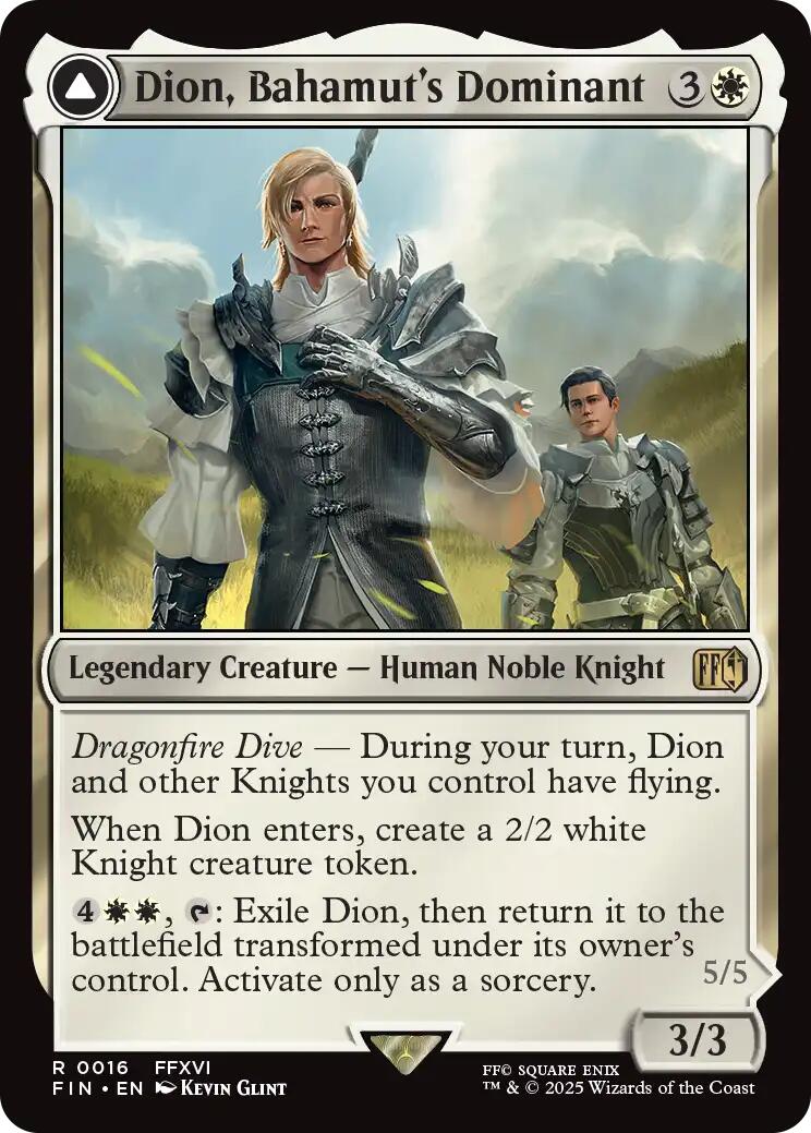 Dion, Bahamut's Dominant (FIN-016) - FINAL FANTASY: (enchantment)