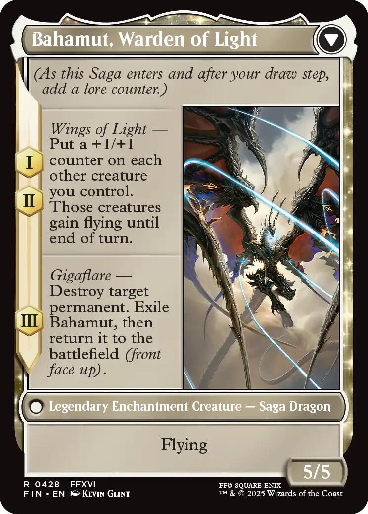 Dion, Bahamut's Dominant // Bahamut, Warden of Light (Extended Art) [FINAL FANTASY] | The CG Realm