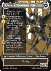 Dion, Bahamut's Dominant // Bahamut, Warden of Light (Borderless) (Surge Foil) [FINAL FANTASY] | The CG Realm