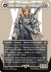 Dion, Bahamut's Dominant // Bahamut, Warden of Light (Borderless) (Surge Foil) [FINAL FANTASY] | The CG Realm