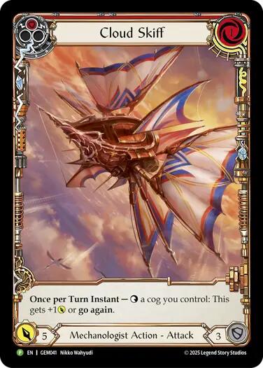 Cloud Skiff (Red) [GEM041] (GEM Pack 2) | The CG Realm