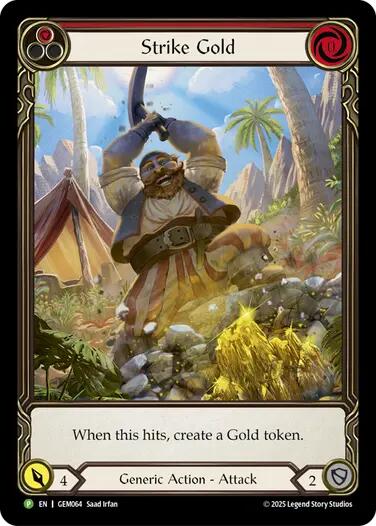 Strike Gold (Red) [GEM064] (GEM Pack 2) | The CG Realm