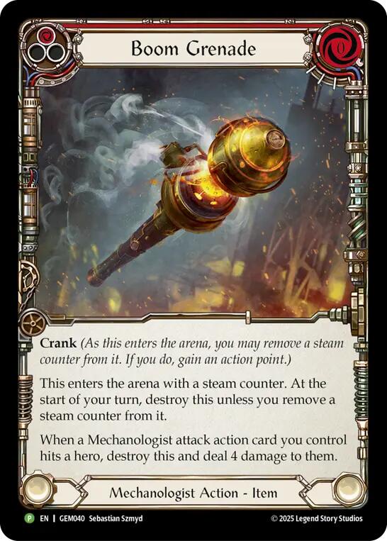 Boom Grenade (Red) [GEM040] (GEM Pack 2)  Cold Foil | The CG Realm