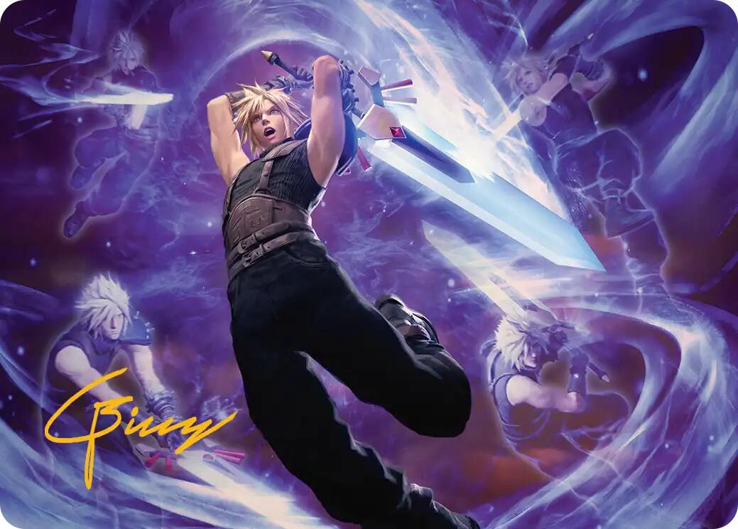 Cloud's Limit Break Art Card (Gold-Stamped Signature) [FINAL FANTASY Art Series] | The CG Realm