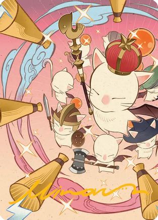 Summon: Good King Mog XII Art Card (Gold-Stamped Signature) (AAFIN-041) - Art Series: FINAL FANTASY