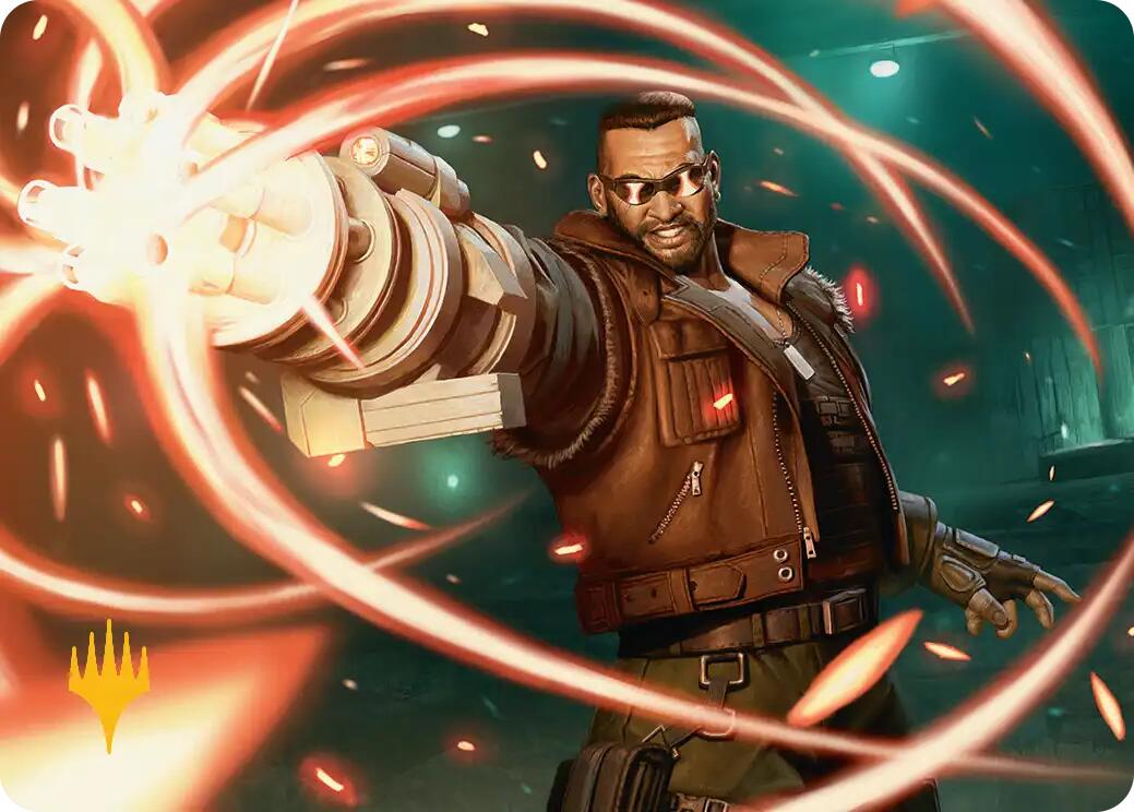 Barret Wallace Art Card (Gold-Stamped Planeswalker Symbol) [FINAL FANTASY Art Series] | The CG Realm