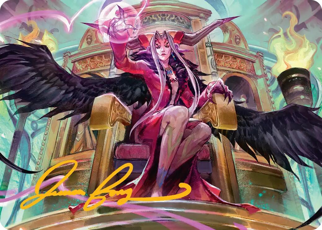 Sorceress's Schemes Art Card (Gold-Stamped Signature) [FINAL FANTASY Art Series] | The CG Realm