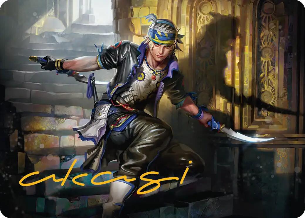Locke Cole Art Card (Gold-Stamped Signature) [FINAL FANTASY Art Series] | The CG Realm