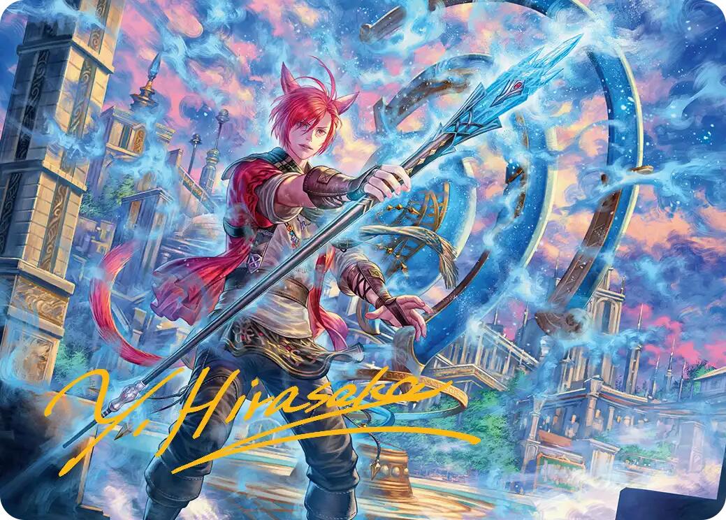 G'raha Tia, Scion Reborn Art Card (19) (Gold-Stamped Signature) [FINAL FANTASY Art Series] | The CG Realm