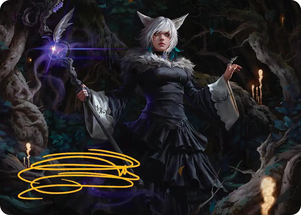 Y'shtola, Night's Blessed Art Card (21) (Gold-Stamped Signature) [FINAL FANTASY Art Series] | The CG Realm