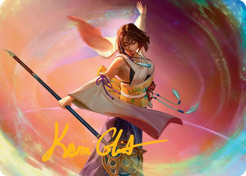 Yuna, Grand Summoner Art Card (Gold-Stamped Signature) [FINAL FANTASY Art Series] | The CG Realm